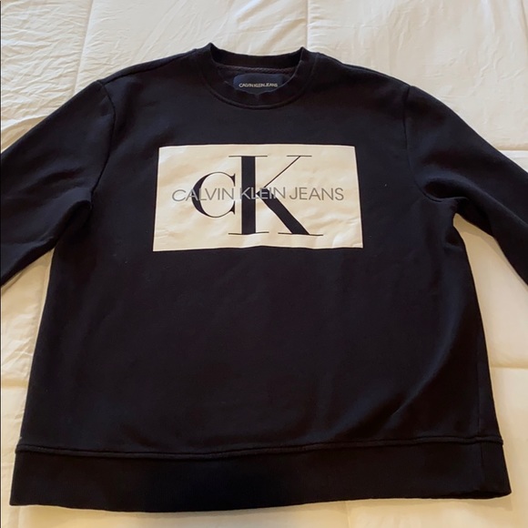 MENS CALVIN KLEIN CREW NECK SWEATER - Picture 1 of 3